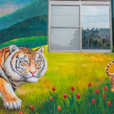 鳳山開漳聖王廟牆面彩繪